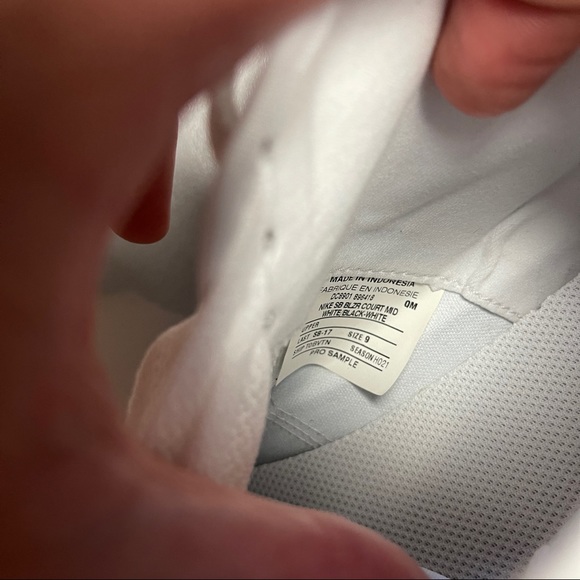 Nike Mens SB Blazer Court Mid White Blk Skateboarding SAMPLE Shoes DC8901 Sz 9 - Picture 7 of 8